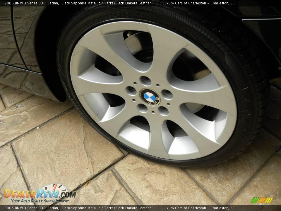 2006 BMW 3 Series 330i Sedan Black Sapphire Metallic / Terra/Black Dakota Leather Photo #5