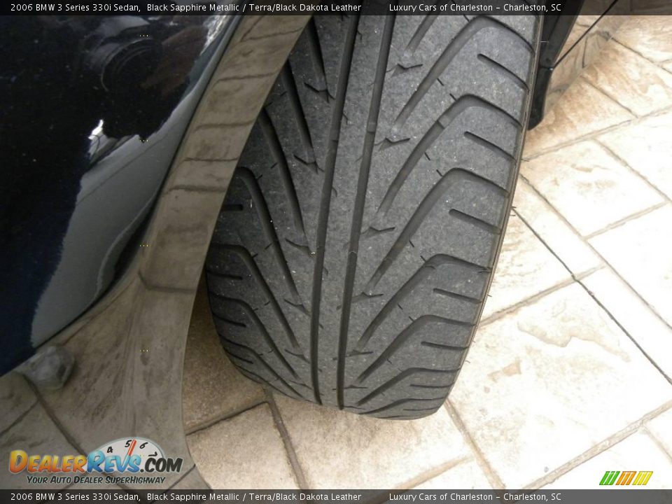 2006 BMW 3 Series 330i Sedan Black Sapphire Metallic / Terra/Black Dakota Leather Photo #6