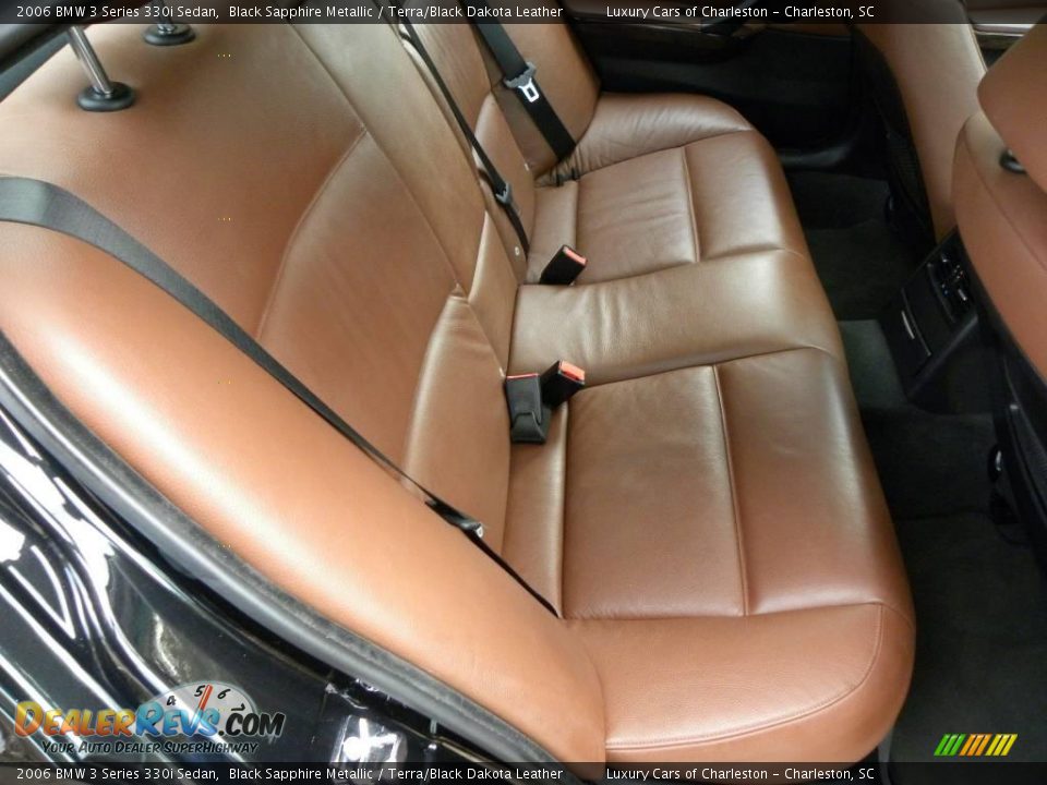 2006 BMW 3 Series 330i Sedan Black Sapphire Metallic / Terra/Black Dakota Leather Photo #9