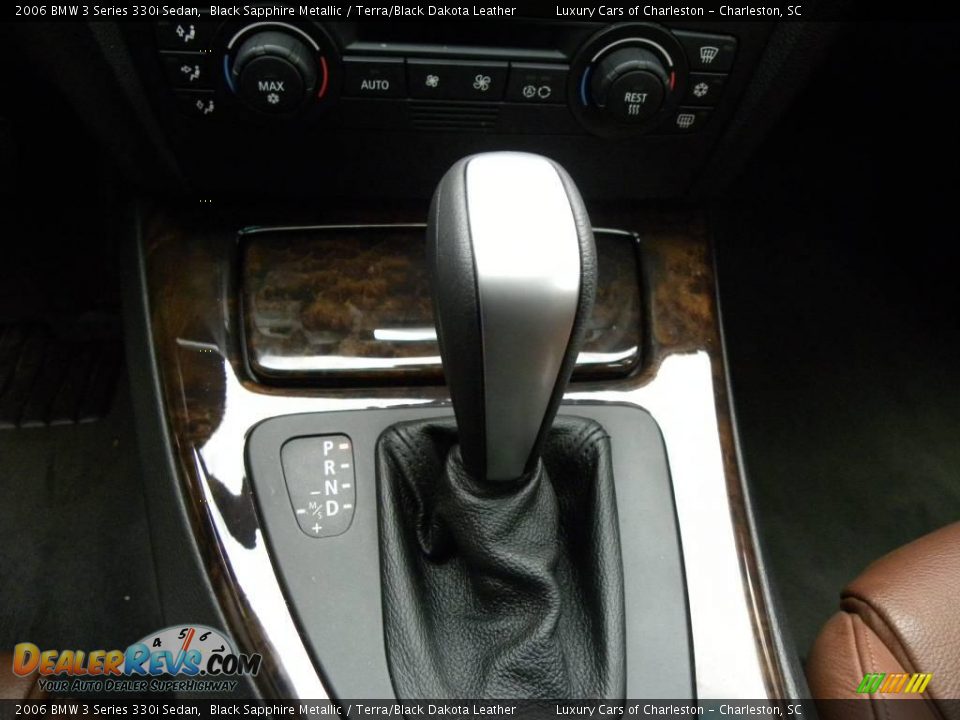 2006 BMW 3 Series 330i Sedan Black Sapphire Metallic / Terra/Black Dakota Leather Photo #16