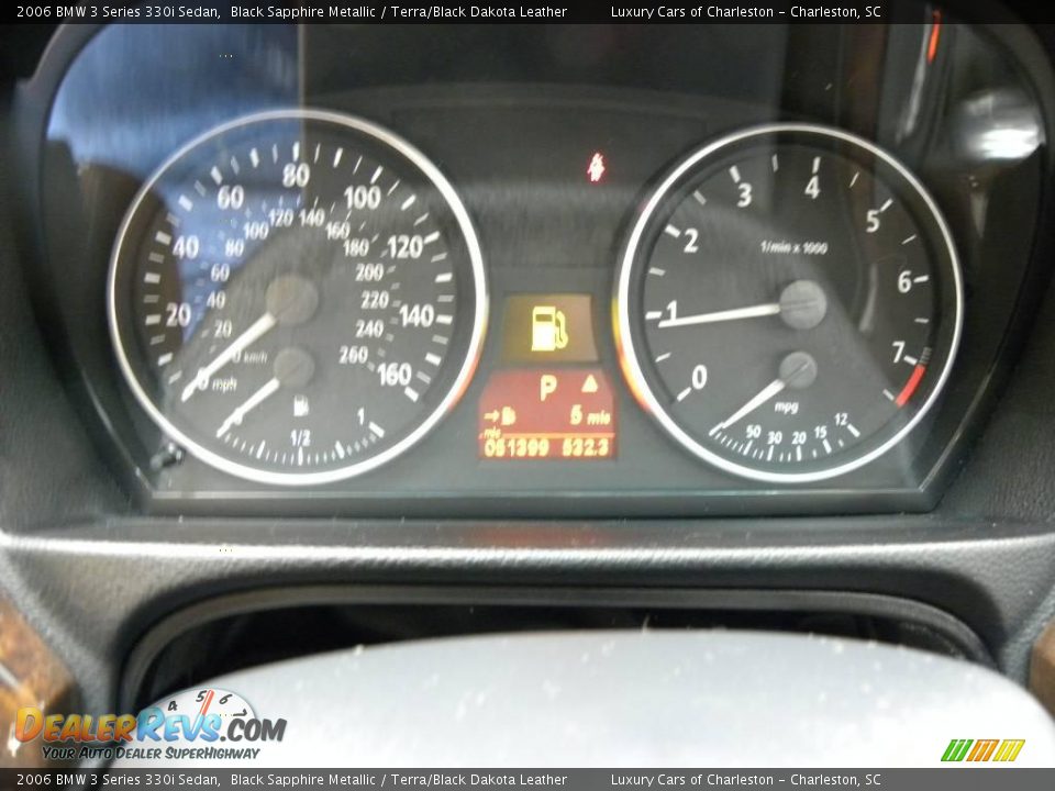 2006 BMW 3 Series 330i Sedan Black Sapphire Metallic / Terra/Black Dakota Leather Photo #21