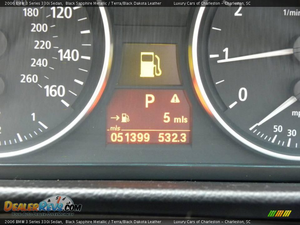 2006 BMW 3 Series 330i Sedan Black Sapphire Metallic / Terra/Black Dakota Leather Photo #22