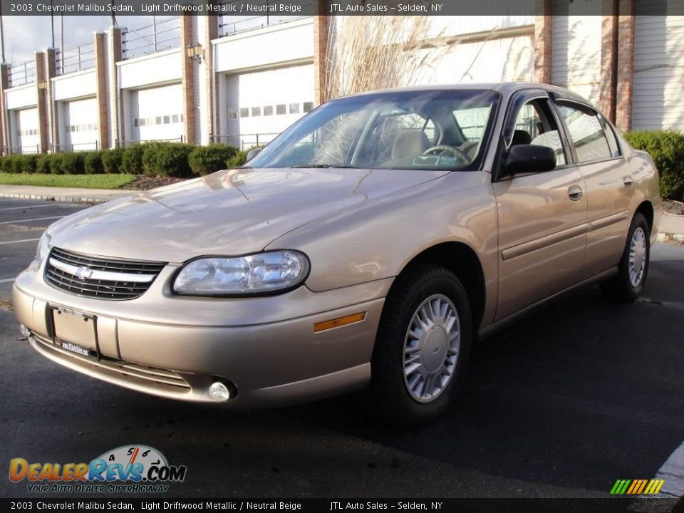 2003 Chevrolet Malibu Sedan Light Driftwood Metallic / Neutral Beige Photo #4