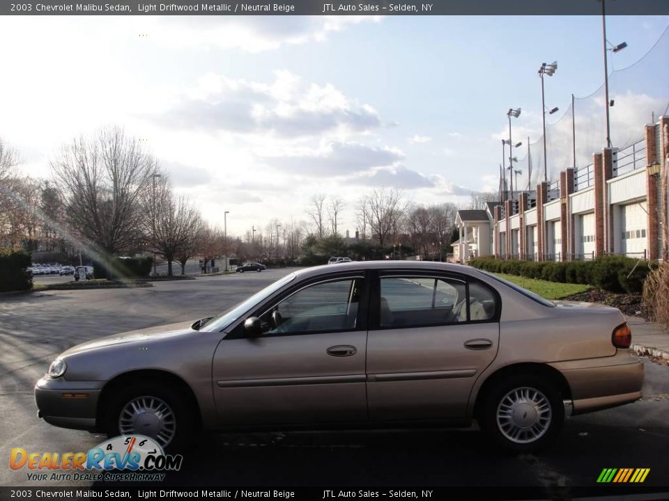 2003 Chevrolet Malibu Sedan Light Driftwood Metallic / Neutral Beige Photo #8