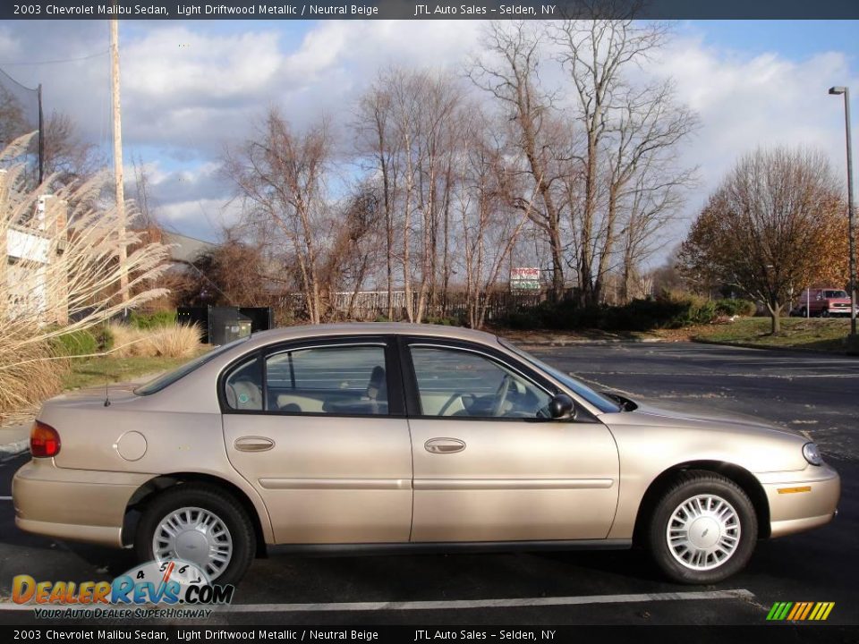 2003 Chevrolet Malibu Sedan Light Driftwood Metallic / Neutral Beige Photo #16