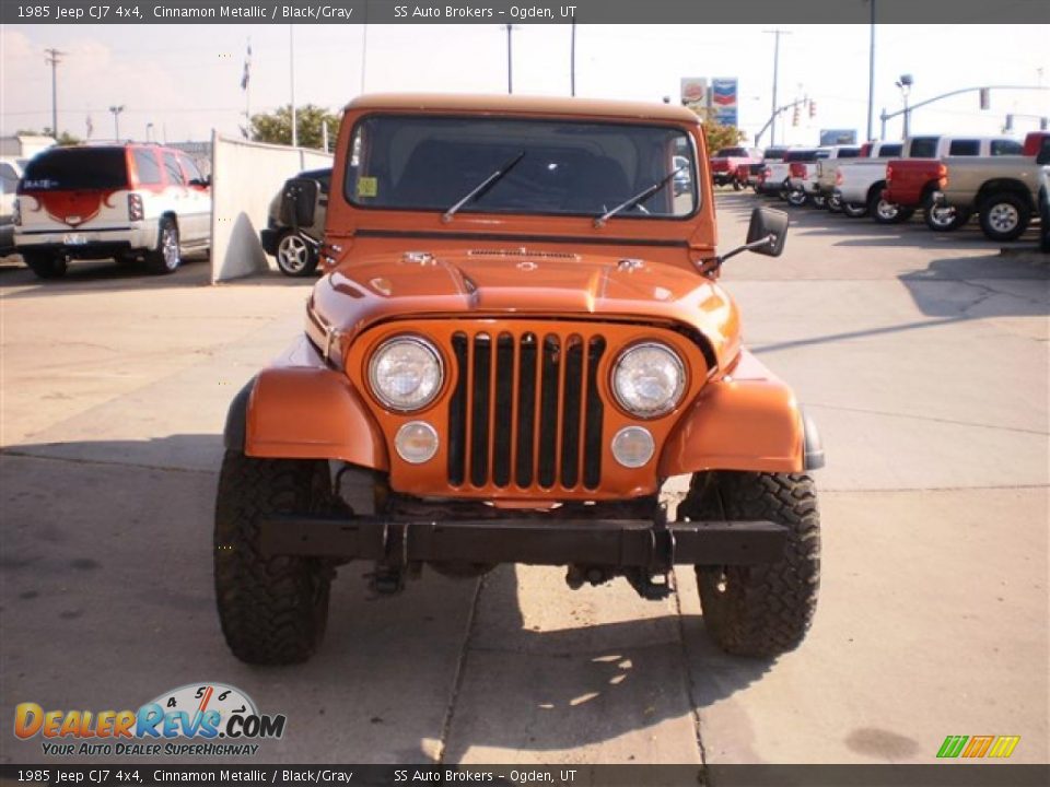 1985 Jeep CJ7 4x4 Cinnamon Metallic / Black/Gray Photo #3