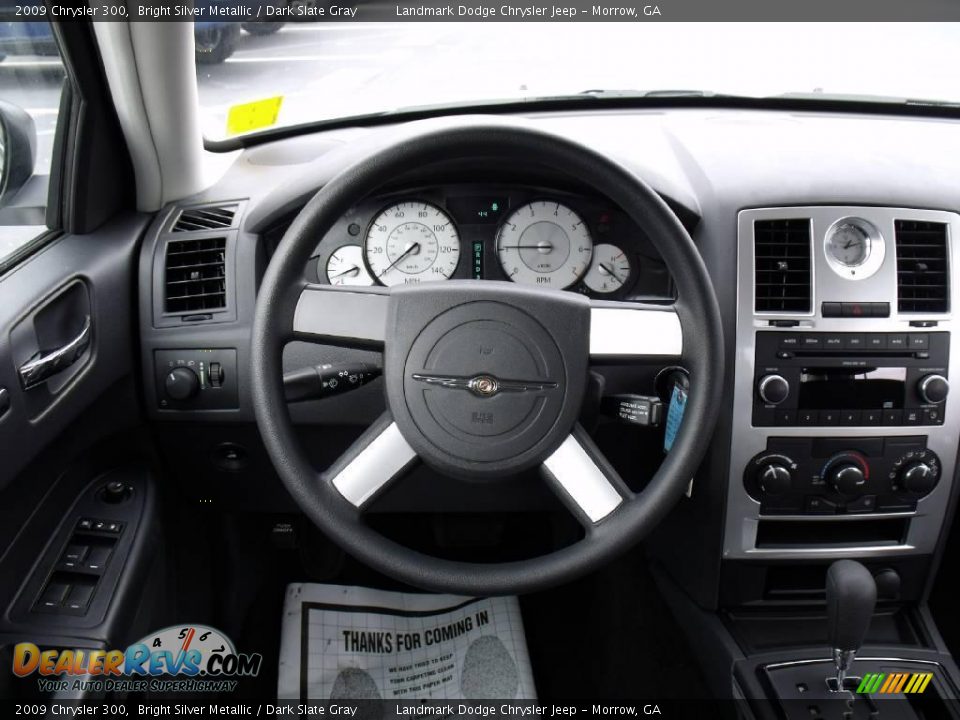 2009 Chrysler 300 Bright Silver Metallic / Dark Slate Gray Photo #12