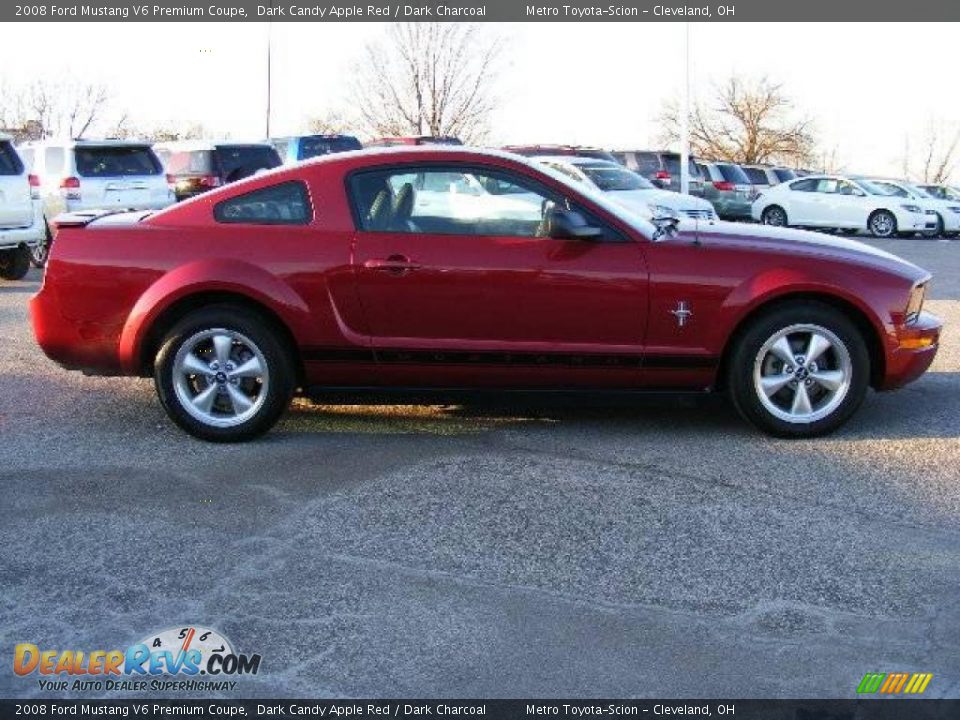 2008 Ford Mustang V6 Premium Coupe Dark Candy Apple Red / Dark Charcoal Photo #2