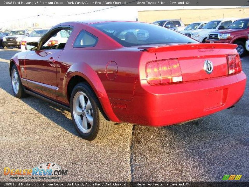2008 Ford Mustang V6 Premium Coupe Dark Candy Apple Red / Dark Charcoal Photo #5