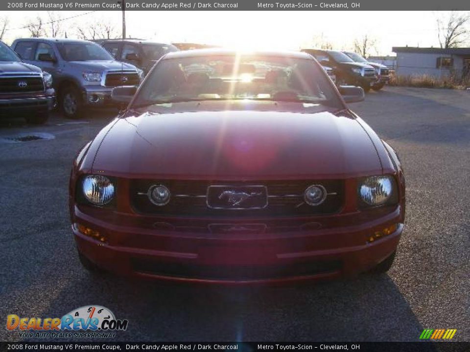 2008 Ford Mustang V6 Premium Coupe Dark Candy Apple Red / Dark Charcoal Photo #8