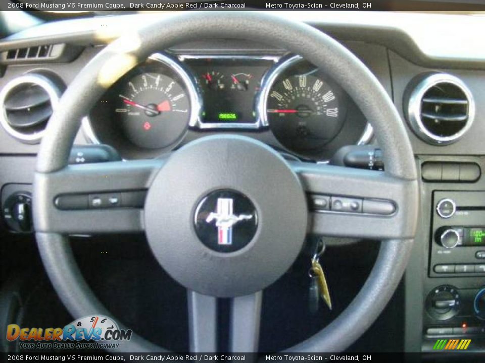 2008 Ford Mustang V6 Premium Coupe Dark Candy Apple Red / Dark Charcoal Photo #15