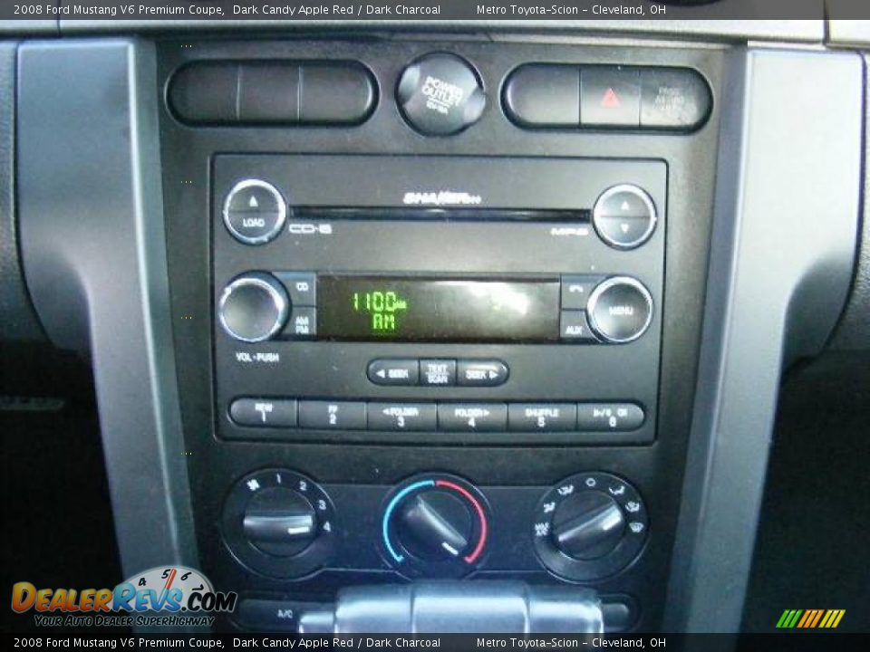 2008 Ford Mustang V6 Premium Coupe Dark Candy Apple Red / Dark Charcoal Photo #18