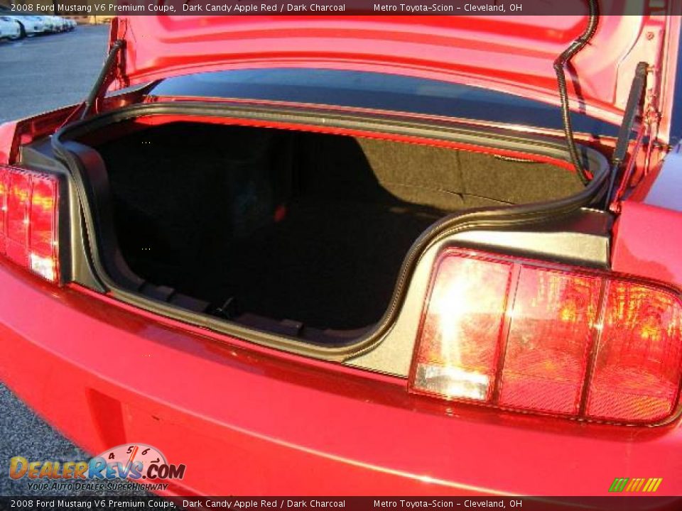 2008 Ford Mustang V6 Premium Coupe Dark Candy Apple Red / Dark Charcoal Photo #23