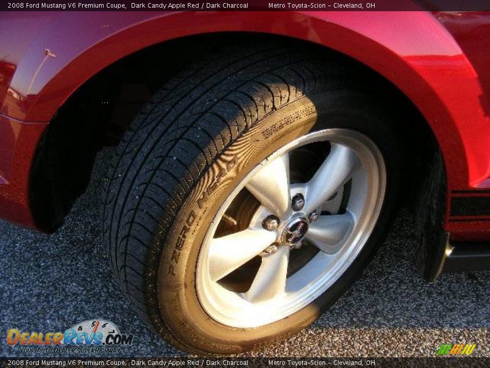 2008 Ford Mustang V6 Premium Coupe Dark Candy Apple Red / Dark Charcoal Photo #25