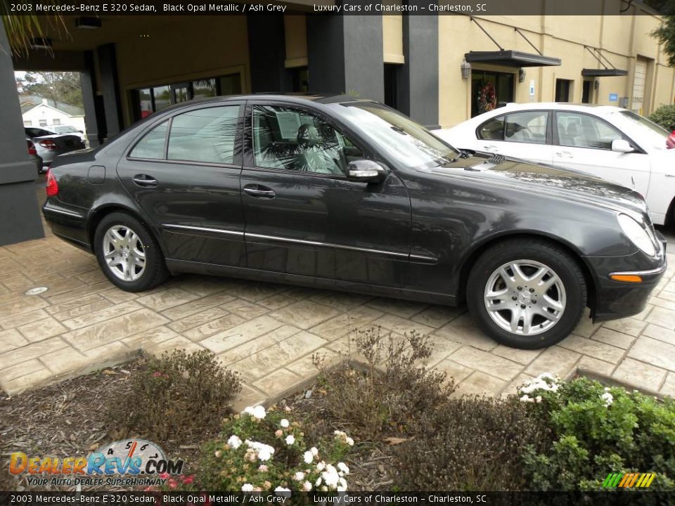 2003 Mercedes-Benz E 320 Sedan Black Opal Metallic / Ash Grey Photo #1