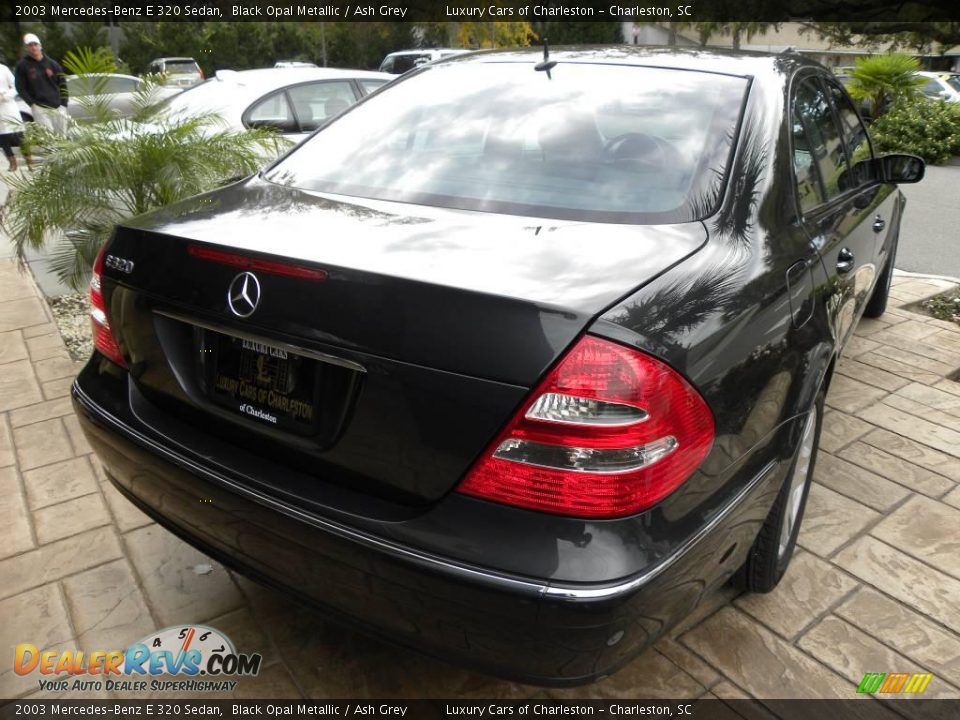 2003 Mercedes-Benz E 320 Sedan Black Opal Metallic / Ash Grey Photo #3