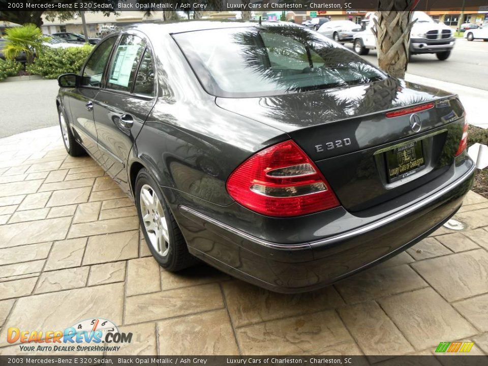 2003 Mercedes-Benz E 320 Sedan Black Opal Metallic / Ash Grey Photo #4