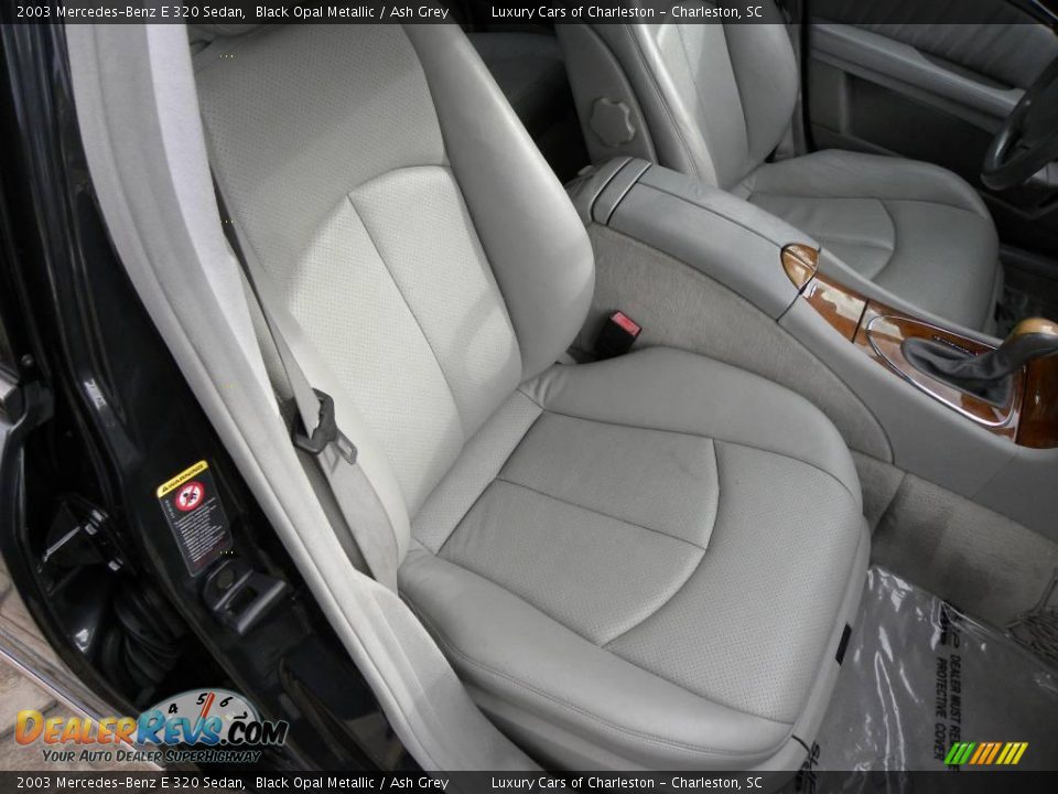2003 Mercedes-Benz E 320 Sedan Black Opal Metallic / Ash Grey Photo #5