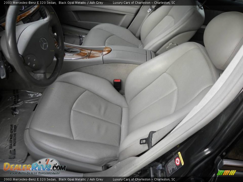 2003 Mercedes-Benz E 320 Sedan Black Opal Metallic / Ash Grey Photo #6