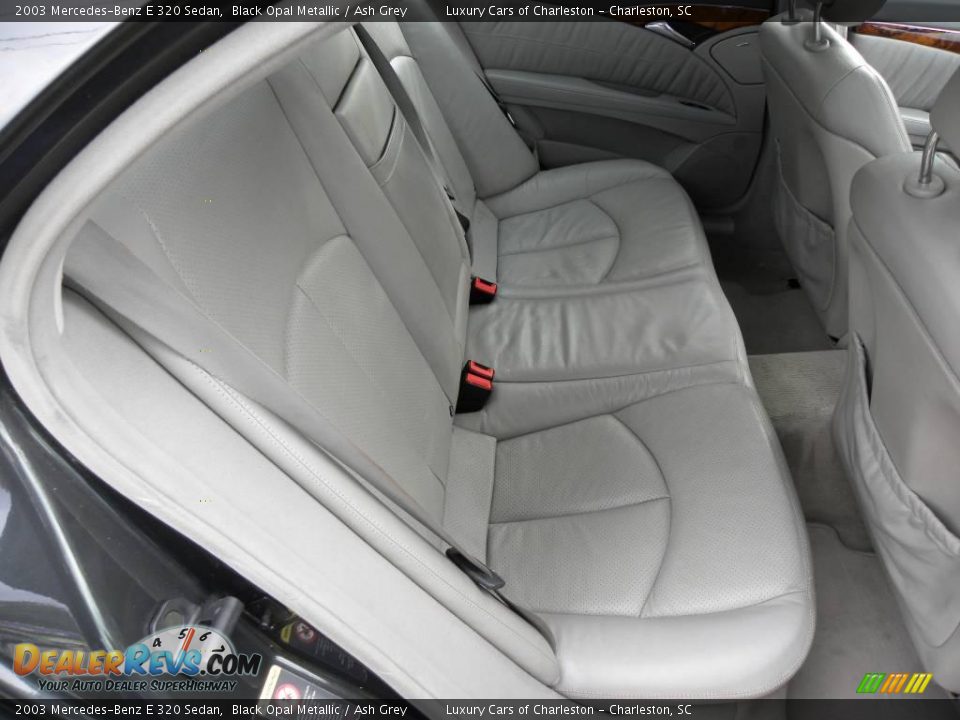 2003 Mercedes-Benz E 320 Sedan Black Opal Metallic / Ash Grey Photo #7