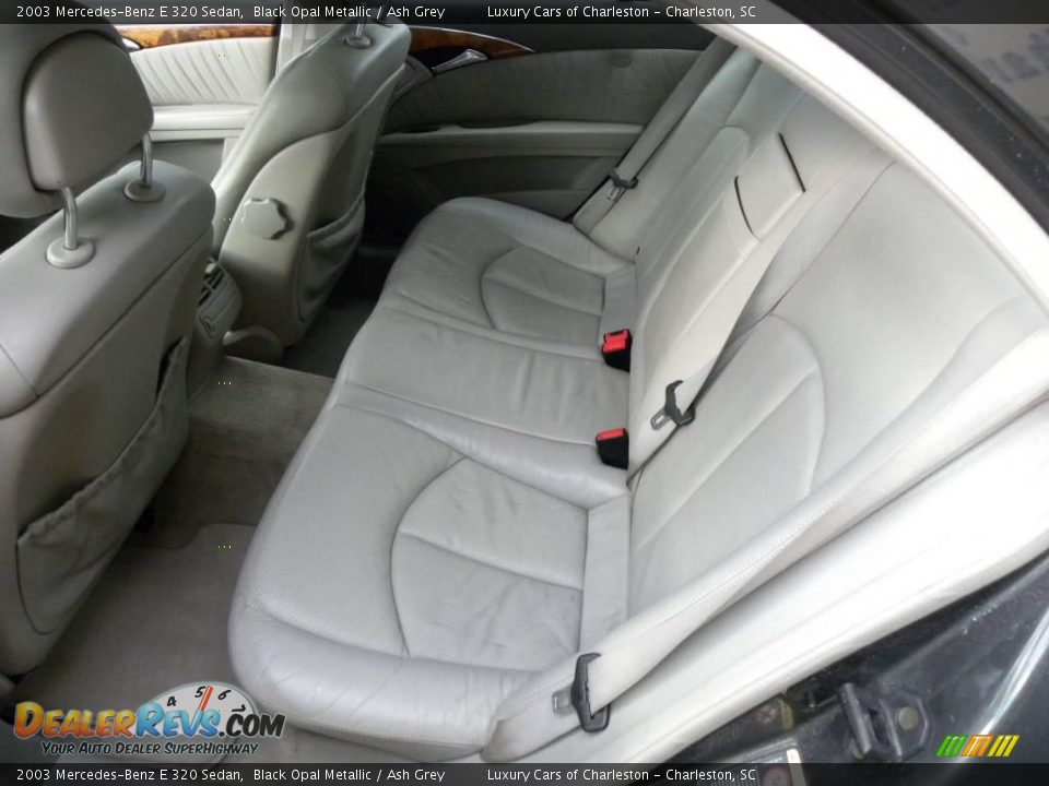 2003 Mercedes-Benz E 320 Sedan Black Opal Metallic / Ash Grey Photo #8