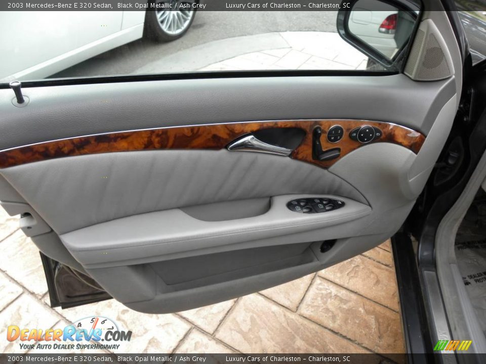 2003 Mercedes-Benz E 320 Sedan Black Opal Metallic / Ash Grey Photo #9