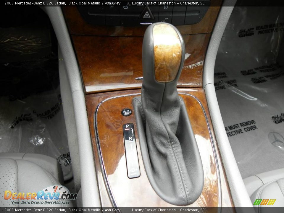 2003 Mercedes-Benz E 320 Sedan Black Opal Metallic / Ash Grey Photo #14