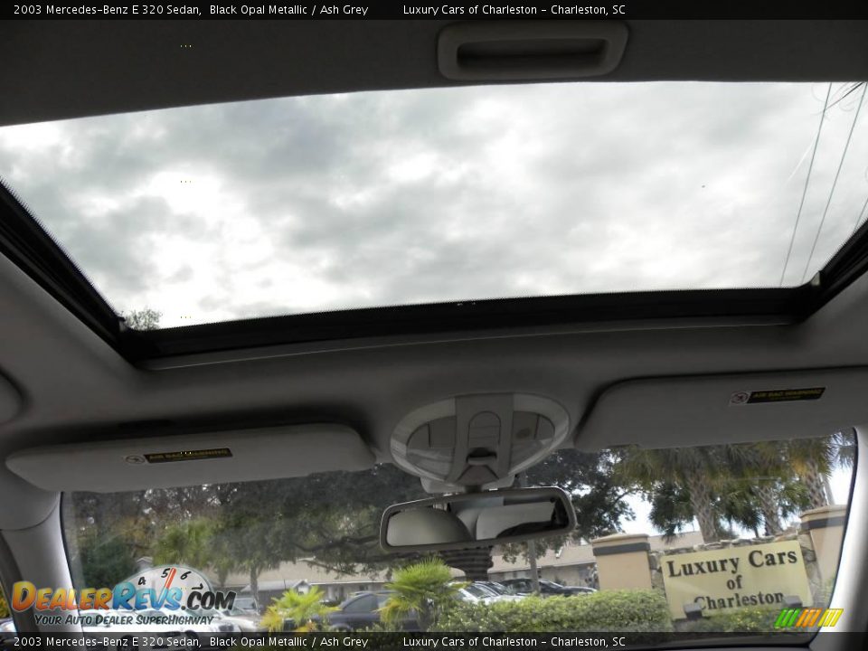 2003 Mercedes-Benz E 320 Sedan Black Opal Metallic / Ash Grey Photo #15