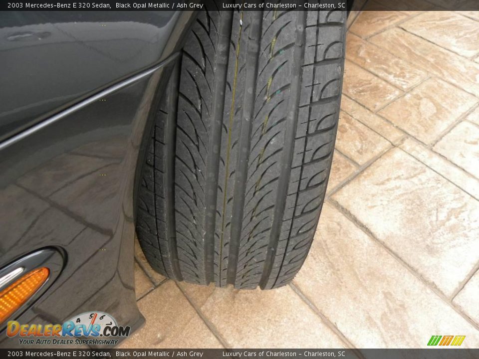 2003 Mercedes-Benz E 320 Sedan Black Opal Metallic / Ash Grey Photo #17
