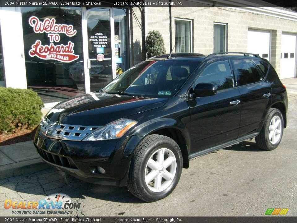 2004 Nissan Murano SE AWD Super Black / Charcoal Photo #1