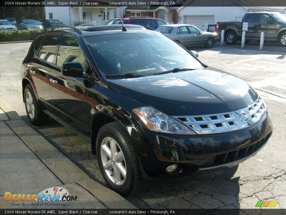 2004 Nissan Murano SE AWD Super Black / Charcoal Photo #6