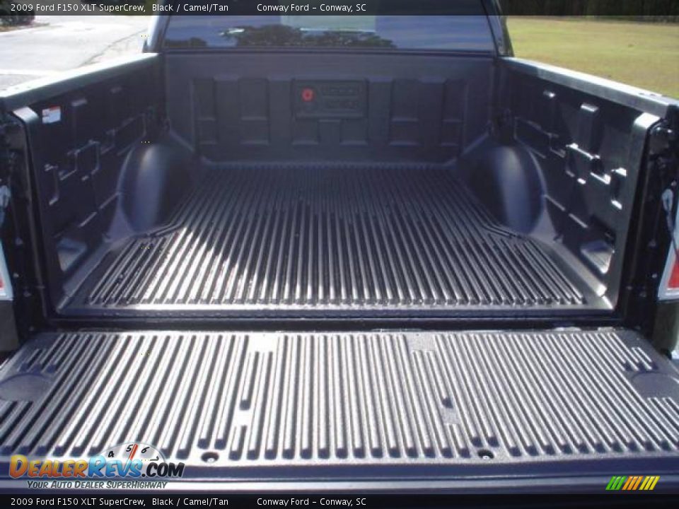 2009 Ford F150 XLT SuperCrew Black / Camel/Tan Photo #14