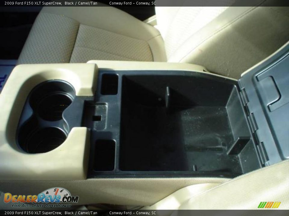 2009 Ford F150 XLT SuperCrew Black / Camel/Tan Photo #22