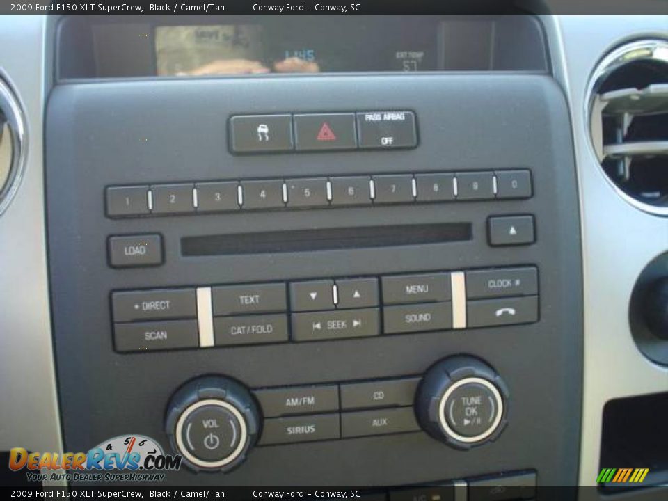 2009 Ford F150 XLT SuperCrew Black / Camel/Tan Photo #23