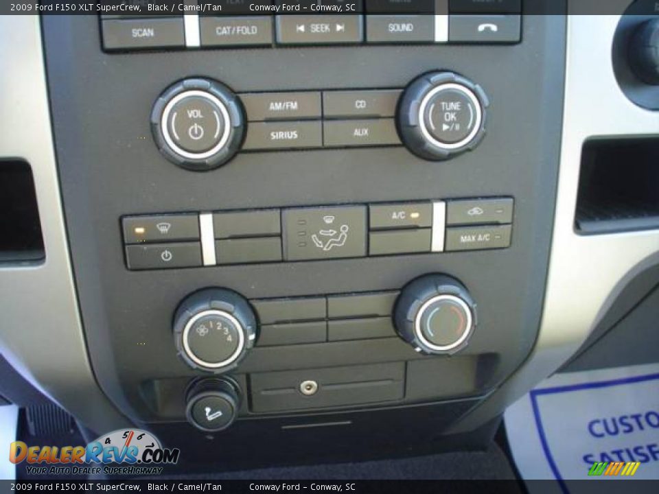2009 Ford F150 XLT SuperCrew Black / Camel/Tan Photo #24