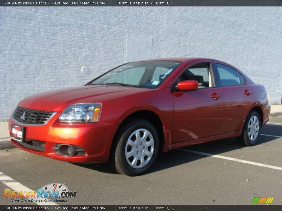 2009 Mitsubishi Galant ES Rave Red Pearl / Medium Gray Photo #1