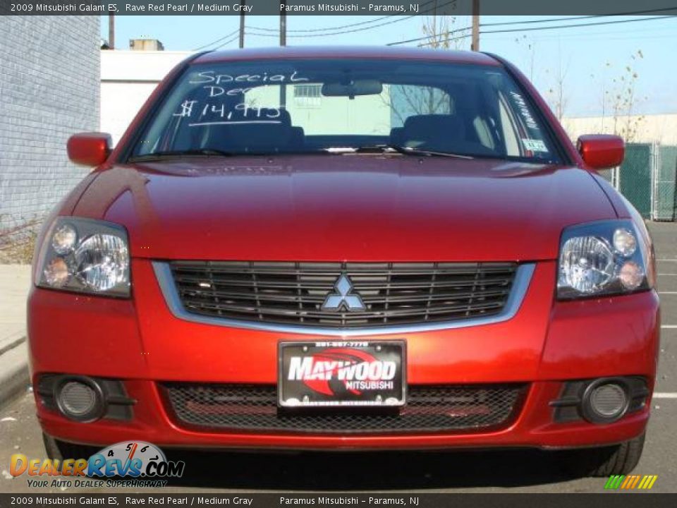 2009 Mitsubishi Galant ES Rave Red Pearl / Medium Gray Photo #2