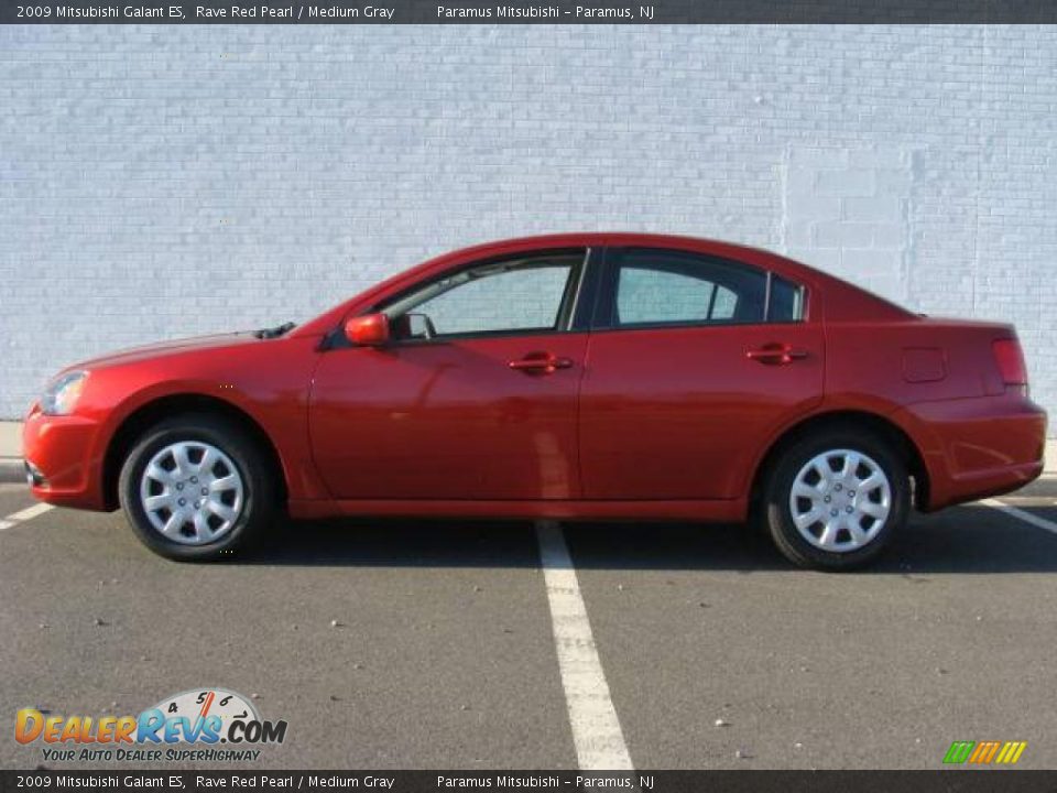 2009 Mitsubishi Galant ES Rave Red Pearl / Medium Gray Photo #3