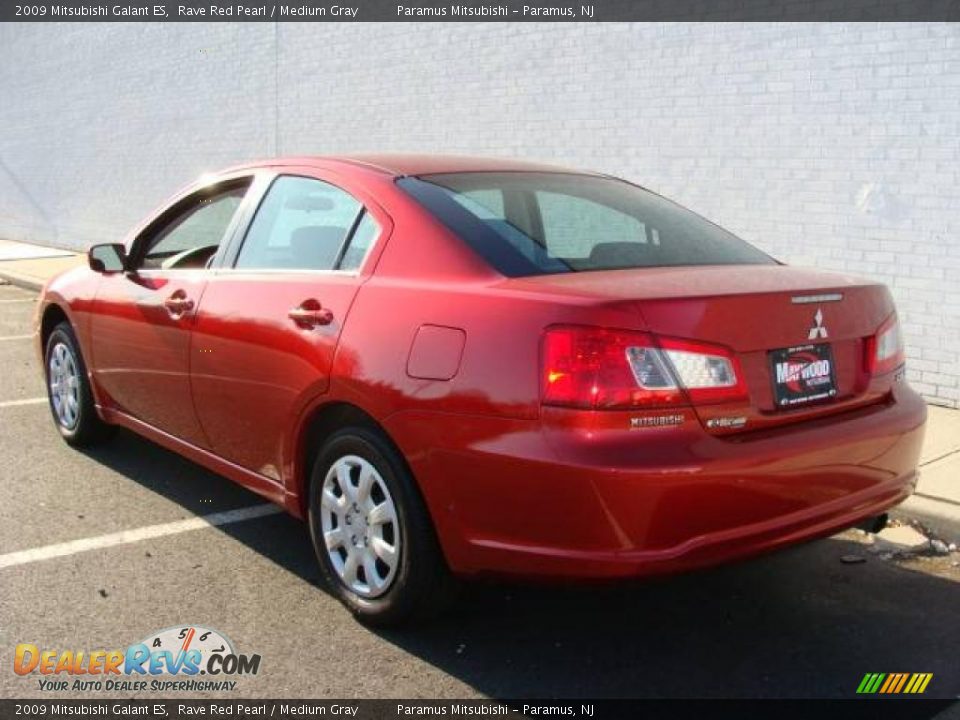 2009 Mitsubishi Galant ES Rave Red Pearl / Medium Gray Photo #4