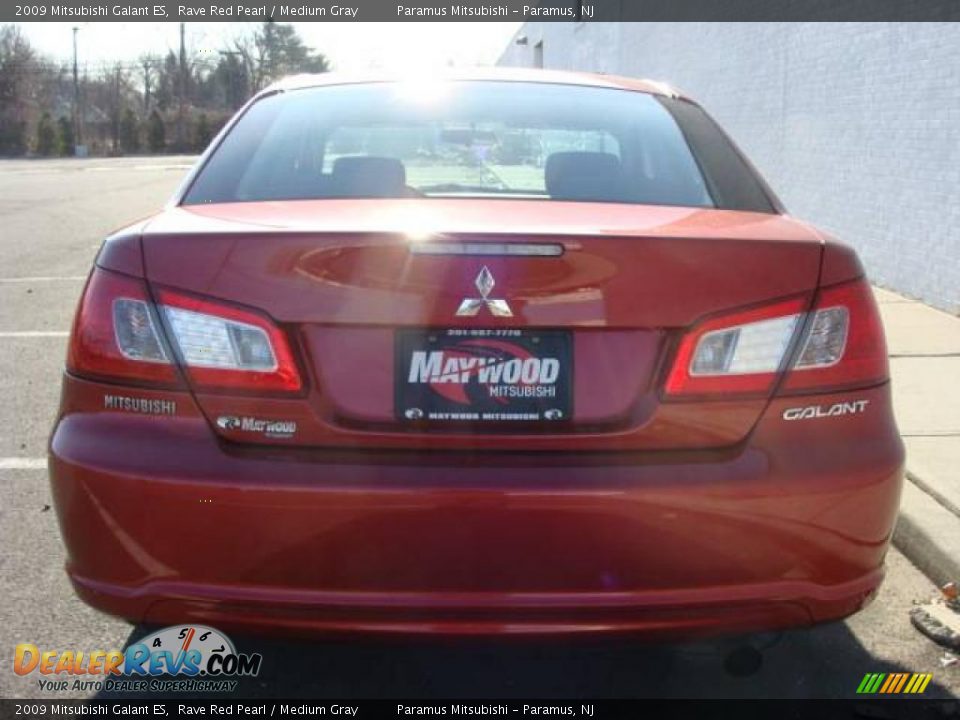 2009 Mitsubishi Galant ES Rave Red Pearl / Medium Gray Photo #5