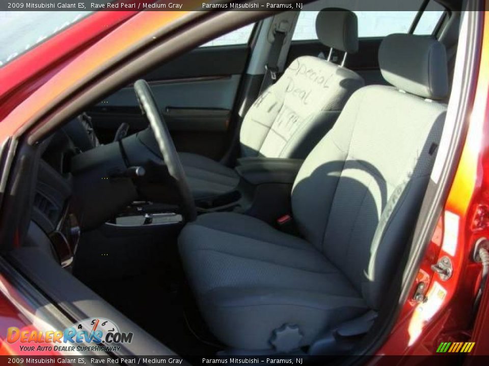 2009 Mitsubishi Galant ES Rave Red Pearl / Medium Gray Photo #10