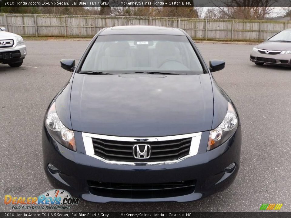 2010 Honda Accord EX-L V6 Sedan Bali Blue Pearl / Gray Photo #6
