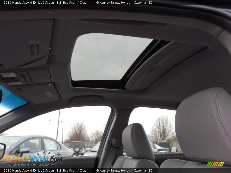 2010 Honda Accord EX-L V6 Sedan Bali Blue Pearl / Gray Photo #8