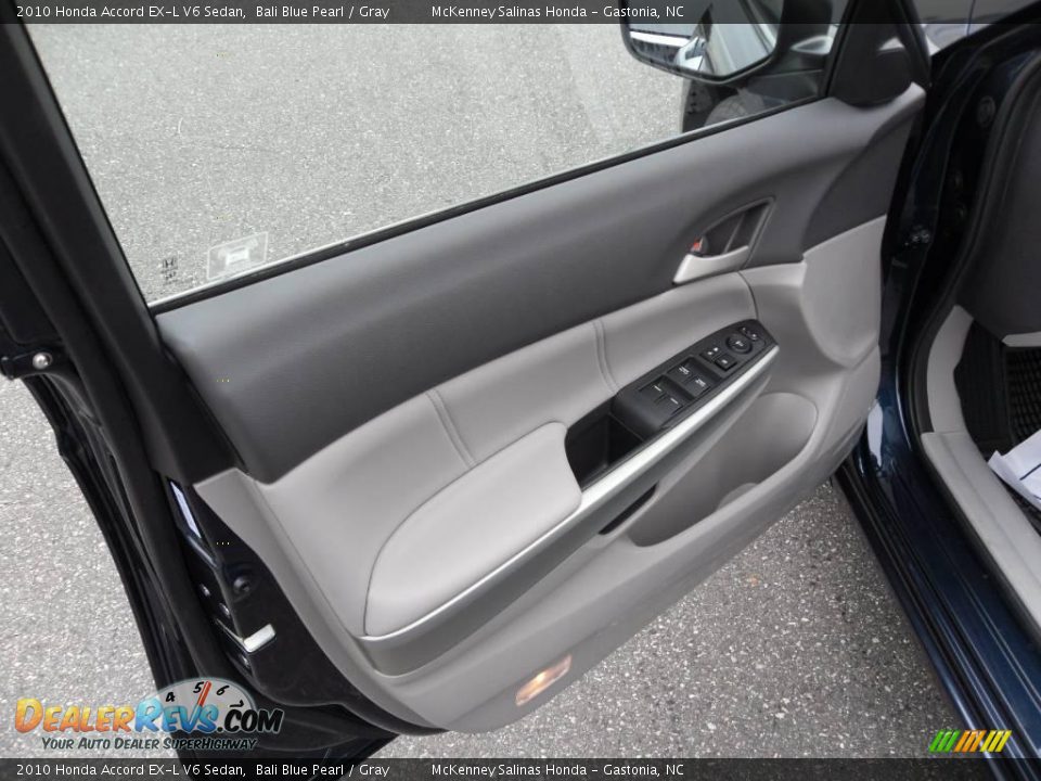 2010 Honda Accord EX-L V6 Sedan Bali Blue Pearl / Gray Photo #9