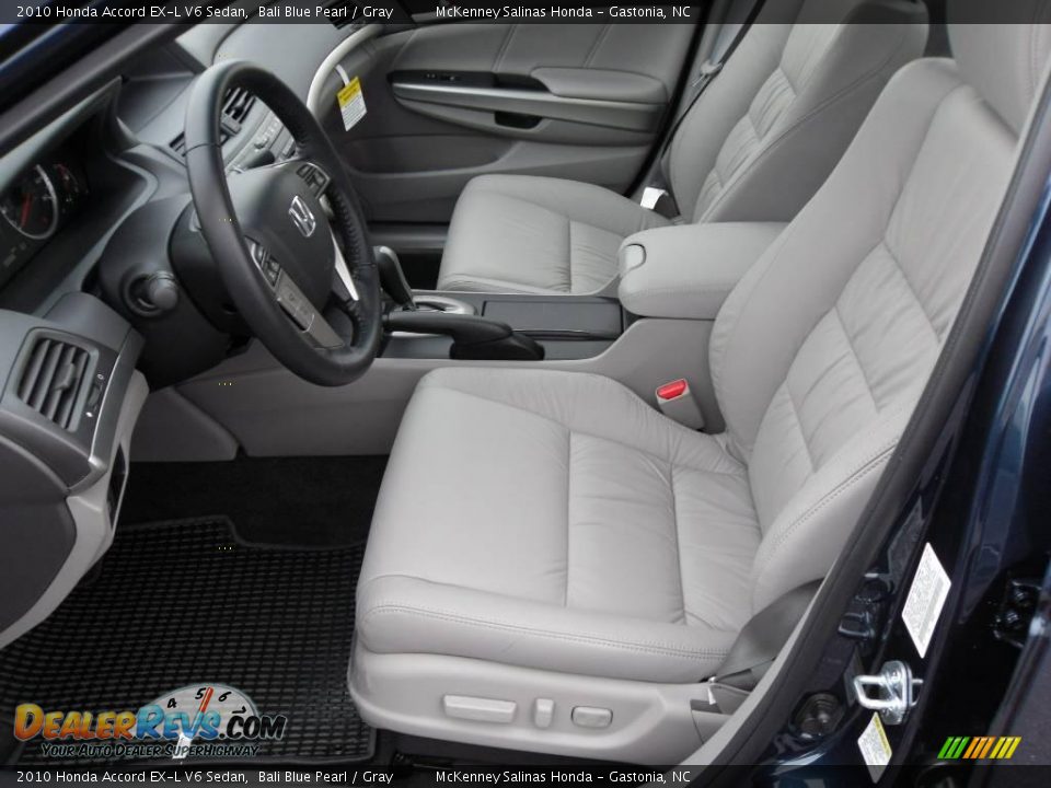 2010 Honda Accord EX-L V6 Sedan Bali Blue Pearl / Gray Photo #10