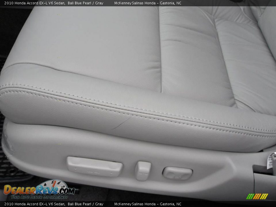 2010 Honda Accord EX-L V6 Sedan Bali Blue Pearl / Gray Photo #11