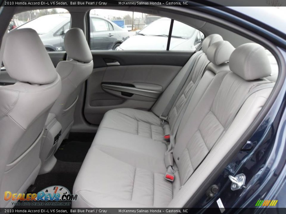2010 Honda Accord EX-L V6 Sedan Bali Blue Pearl / Gray Photo #12