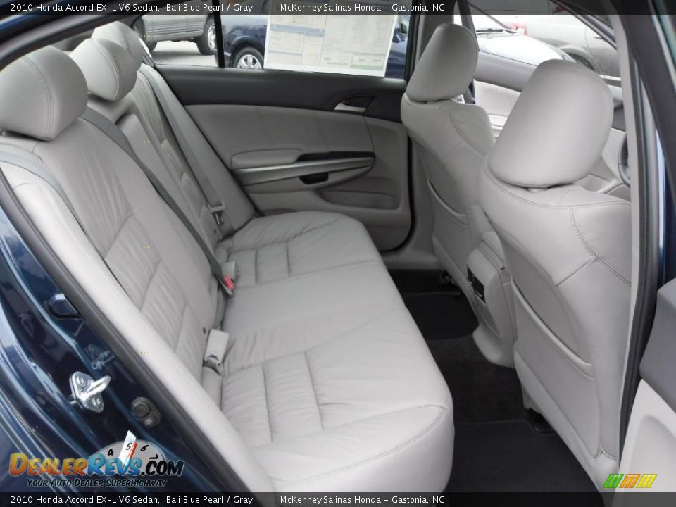 2010 Honda Accord EX-L V6 Sedan Bali Blue Pearl / Gray Photo #16