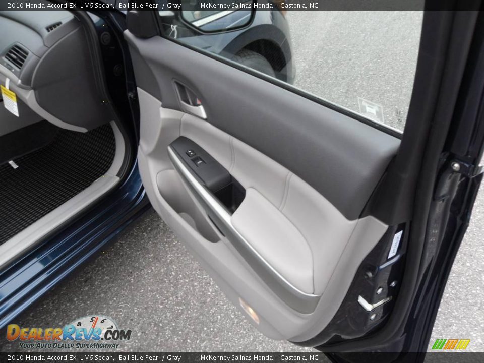 2010 Honda Accord EX-L V6 Sedan Bali Blue Pearl / Gray Photo #17
