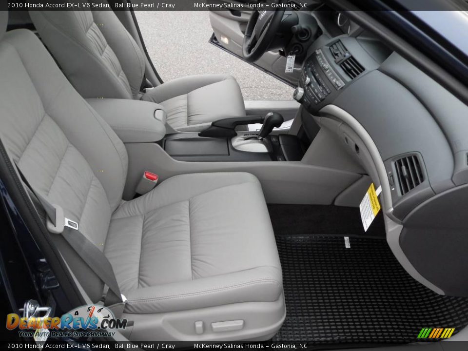 2010 Honda Accord EX-L V6 Sedan Bali Blue Pearl / Gray Photo #18